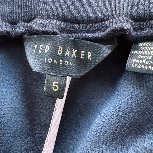 Ted Baker Joggers Saiin Side Panel Detail Women’s Size 5 US LG Navy - Picture 8 of 9